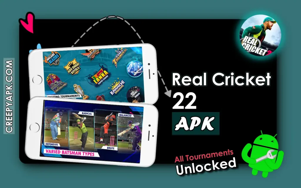 Real Cricket 22 Mod Apk All Tournament Unlocked
